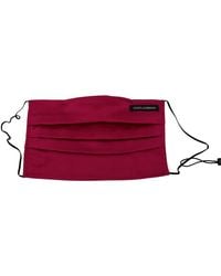 Dolce & Gabbana - Elegant Silk Pleated Face Mask - Lyst