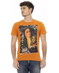 TRUSSARDI ACTION - Orange Cotton Men's T - Lyst