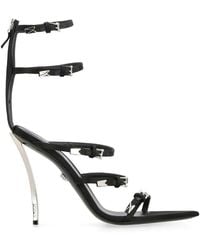 Versace - Pointed-Toe Heeled Sandals - Lyst