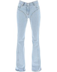 Mugler - Skinny Flared Jeans - Lyst