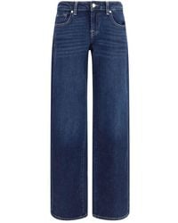 7FOR - Blue Cotton Straight - Lyst
