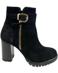 Borbonese - Black Leather 's Boot - Lyst