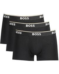 BOSS - Black Cotton Men's Boxer Briefs - Lyst