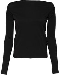 Dolce & Gabbana - Black Wool Shrug Crew Neck Pullover Sweater - Lyst