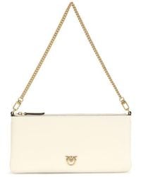Pinko - Calf Leather Bos Taurus Shoulder Bag - Lyst