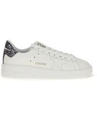 Golden Goose - White Calf Leather Bos Taurus Low Top Sneakers - Lyst