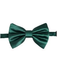 Dolce & Gabbana - Men Green 100% Silk Adjustable Neck Papillon Bow Tie - Lyst