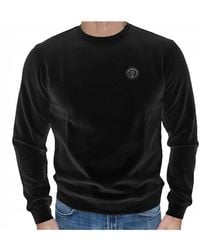 Philipp Plein - Iconic Crewneck Sweatshirt With Logo Plaque - Lyst