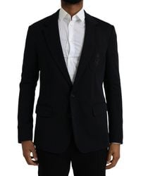 Dolce & Gabbana - Wool Single Breasted Coat Blazer - Lyst