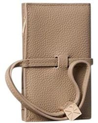 Calvin Klein - Beige Leather Wallet - Lyst