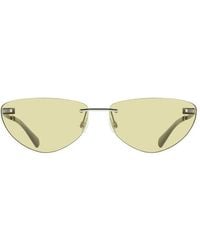 Calvin Klein - Verde Metallo Sunglass - Lyst