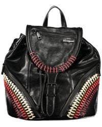 Desigual - Black Polyurethane 's Backpack - Lyst