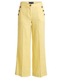 Trussardi - Yellow Flax Pants - Lyst