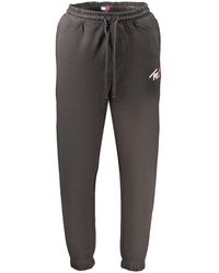 Tommy Hilfiger - Black Cotton Mens Trousers - Lyst