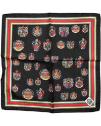 Dolce & Gabbana - Multicolor Silk Square Men Foulard Scarf - Lyst