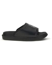 Y-3 - Black Calf Leather Bos Taurus Flat Sandals - Eu44/us11 - Lyst