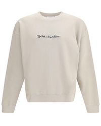 Off-White c/o Virgil Abloh - Beige Cotton Sweatshirt - L - Lyst