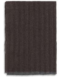 Brunello Cucinelli - Brown Cashmere Scarf - Lyst