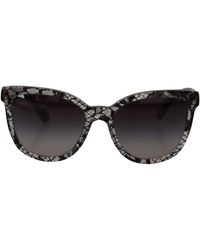 Dolce & Gabbana - Elegant Lace Applique Sunglasses - Lyst