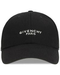 Givenchy - Black Cotton Cap (baseball Hat) - Lyst