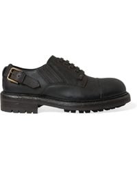 Dolce & Gabbana - Leather Lace Up Derby Dress Shoes - Lyst