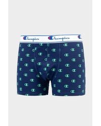 Champion - Blue Cotton Boxers - Lyst