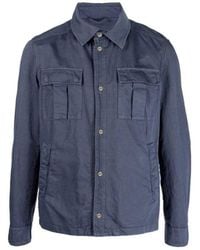 Herno - Blue Cotton Jacket - Lyst