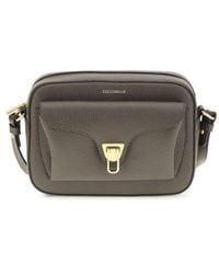 Coccinelle - Brown Calf Leather Bos Taurus Shoulder Bag - Lyst