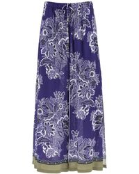 Etro - Cropped Palazzo Wide - Lyst