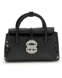 Zanellato - Black Calf Leather Bos Taurus Handbag - Lyst