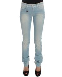 CoSTUME NATIONAL - Blue Cotton Blend Super Slim Fit Jeans - Lyst