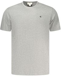 Calvin Klein - Gray Cotton Men's T - Lyst