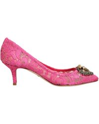 Dolce & Gabbana - Taormina Lace Devotion Pumps Shoes Co+Pa+Se+Vi - Lyst