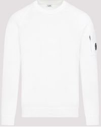 C.P. Company - Total Eclipse Sea Island Cotton Sweater - Lyst