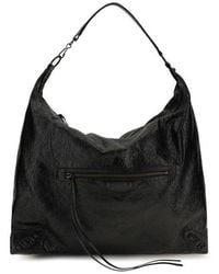 Balenciaga - Black Lamb Ovis Aries Shoulder Bag - Lyst