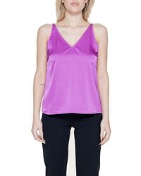 VILA CLOTHES - Pink Polyester Top - Lyst