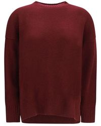 Allude - Bordeaux Cashmere Sweatshirt - Lyst