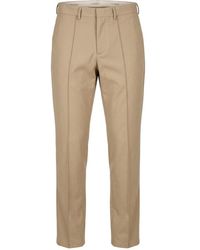 Trussardi - Beige Cotton Mens Pants - Lyst