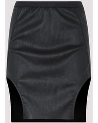 Rick Owens - Diana Leather Mini Skirt - Lyst