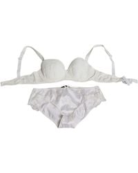 Dolce & Gabbana - Silk Stretch Panty Balconette Bra Underwear - Lyst