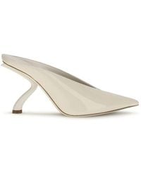 Ferragamo - Beige Calf Leather Bos Taurus Mules - Lyst