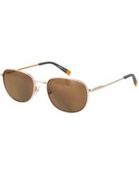 Timberland - Gold Metal Sunglasses - Lyst