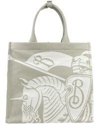 Burberry - Ekd Canvas Tote Bag With Coin Pouch - Lyst