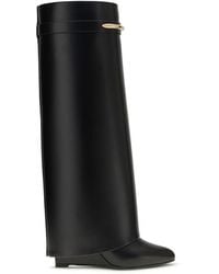Givenchy - Black Calf Leather Bos Taurus Boots - Lyst