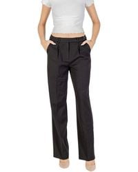 ONLY - Black Recycled Polyester Dress Pants - Lyst