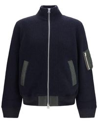 Sacai - Wool Oves Aries Sweatshirt - Lyst