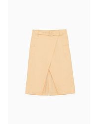 Patrizia Pepe - Pink Cotton Midi Skirt - Lyst