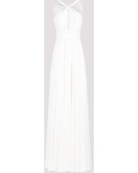 Giambattista Valli - White Ivory Silk Long Dress - Lyst