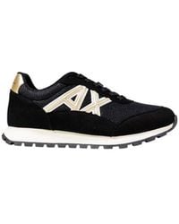 ARMANI EXCHANGE - Bicolor Polyester Athletic Sneakers - Lyst