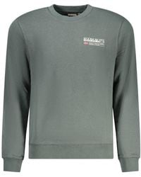 Napapijri - Verde Cotton Men Sweatshirt - Lyst